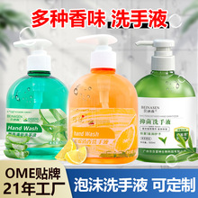 按压泡沫抑菌护手洗洋甘菊洗手液瓶装500ml清洁酒店民宿洗浴家