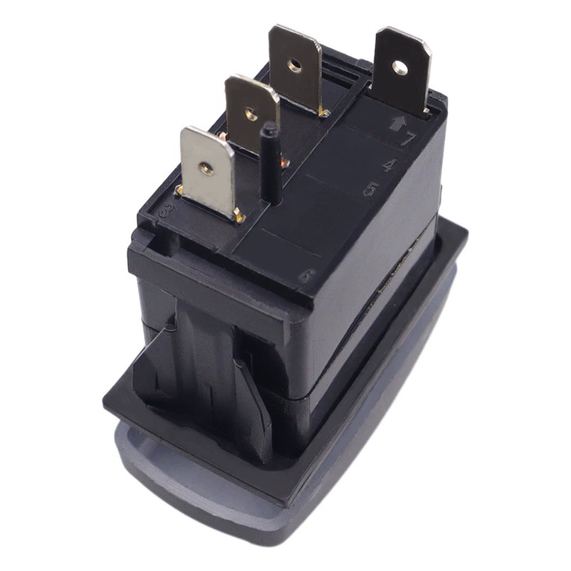 Автомобиль RV флуоресцентный переключатель указателя поворота светодиодный Угловой тумблер зеленый синий 12 В \ 24 В кулисный переключатель