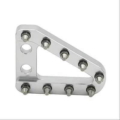 rear brake pedal short — Motorcycle pedals - flat-silver