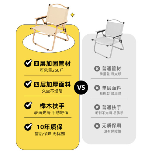 Kemite Outdoor Portable Folding Chair Camping Picnic Chair Fishing Chair Camping Chair Ultra Lightweight Aluminum Alloy Bench