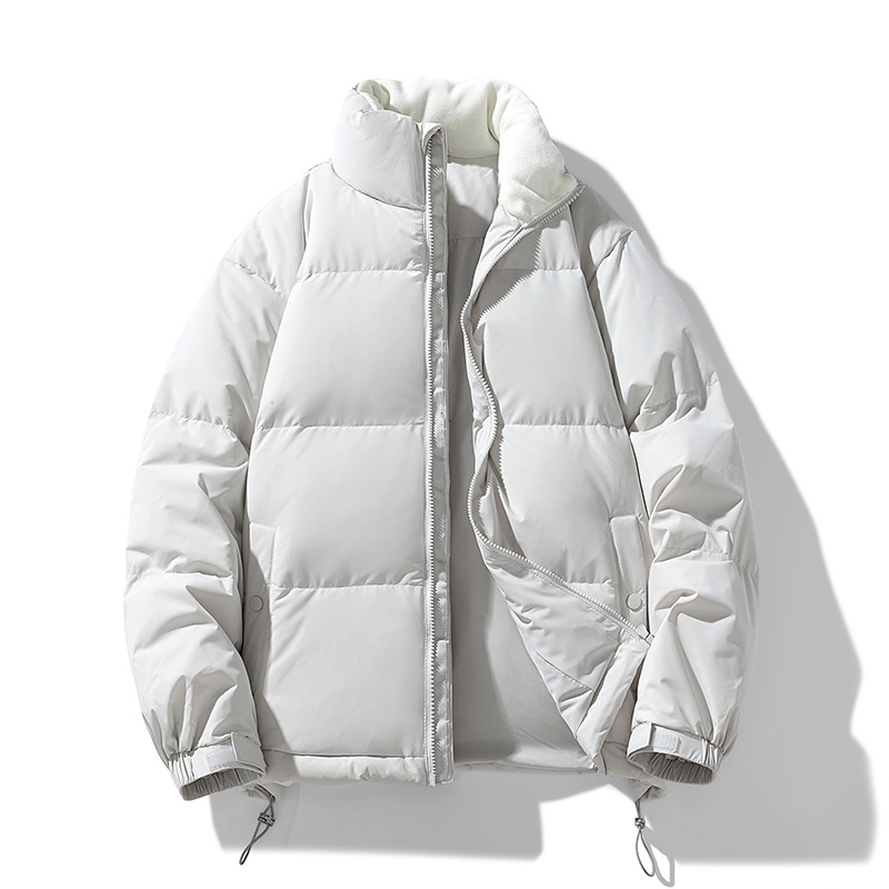 Chaqueta de plumón de gama alta para hombre con cuello alto grueso y cálido marca de marea chaqueta juvenil de plumón de pato blanco moda casual ropa de hombre de lujo ligero