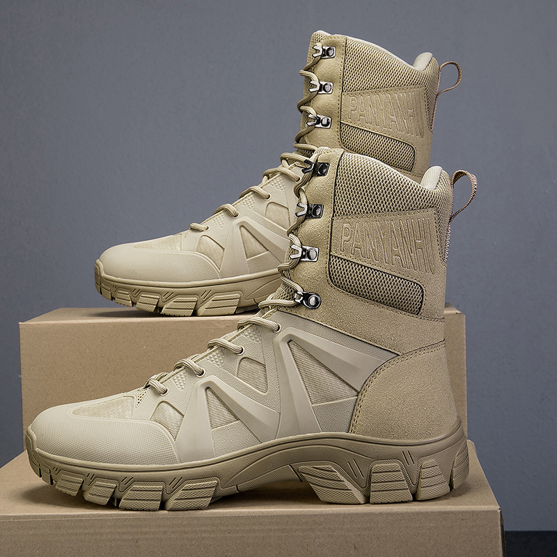 Martin botas grandes zapatos de caminata del desierto para hombres botas militares anti-colisión anti-patada botas tácticas al por mayor transfronterizas