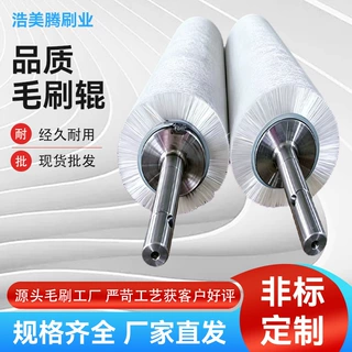 厂家直供清洗毛刷辊 工业尼龙丝毛刷辊 机械除尘清洁尼龙丝毛刷辊