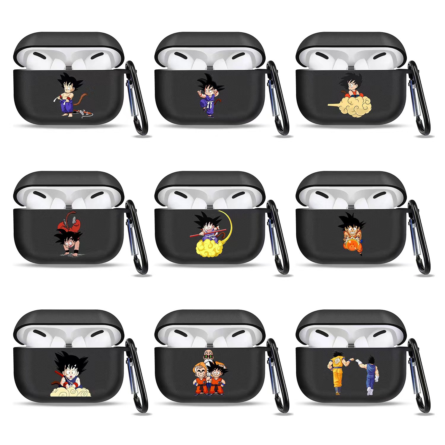 Seven Dragon Ball Goku para Airpods pro2 manga japonesa Airpods 4 generación estuche de auriculares Bluetooth