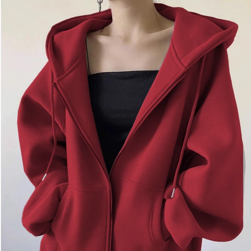 Burgundy, fleece