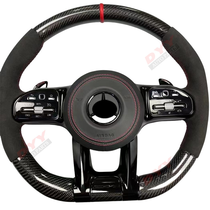 Mercedes-Benz Carbon Fiber Steering Wheel for Mercedes-Benz AMG GLC GLE GLS AEGC Class (Steering wheel) - genuine-carbon-style-1