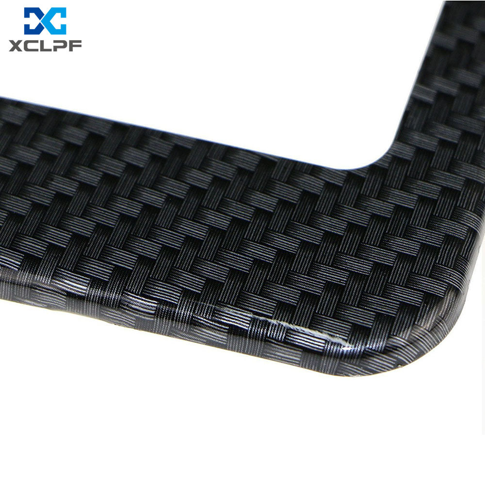 跨境美式碳纖維車牌架精美製作車牌框美規牌照架改裝汽車用品