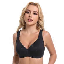 新款亚马逊跨境大码文胸胖mm性感聚拢大码内衣宽肩带大码内衣批发