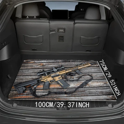 velvet dirt-resistant easy to take | Avtomobil döşəmə paspasları - bz-trunk-mat-4-75100cm-crystal-velvet
