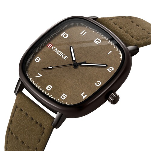 Men's quartz watch sports retro fashion simple design belt quartz watch student watch trendy personality