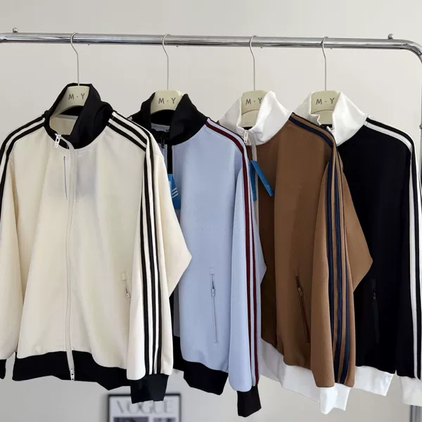 Correct version~26 Autumn New Vintage Three-Stripe Waffle Jacket for Men and Women Couples, High Quality