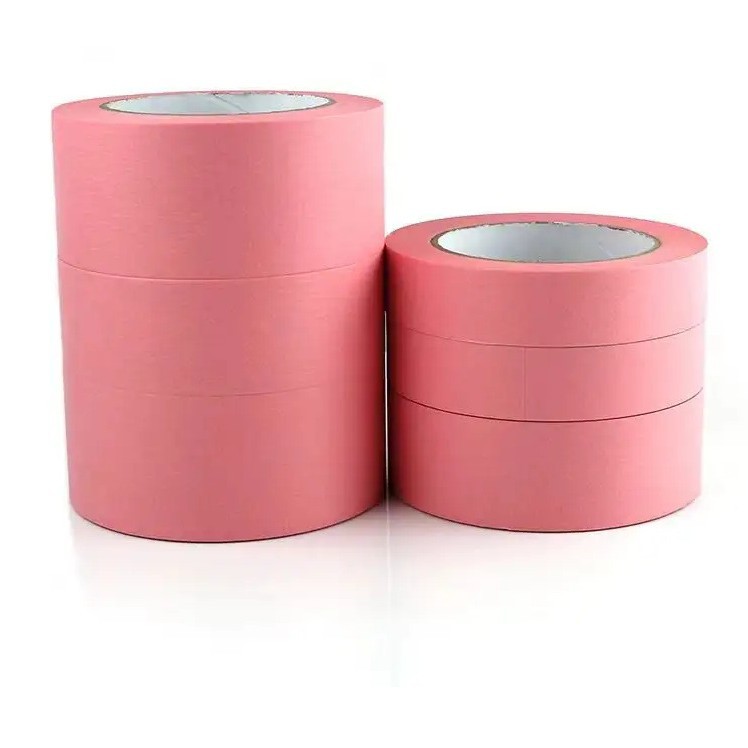 La cinta de papel y rosa débilmente pegajosa transfronteriza no tiene residuos de pegamento, la superficie de la pintura de látex reemplaza tesa433 y Q1 3590