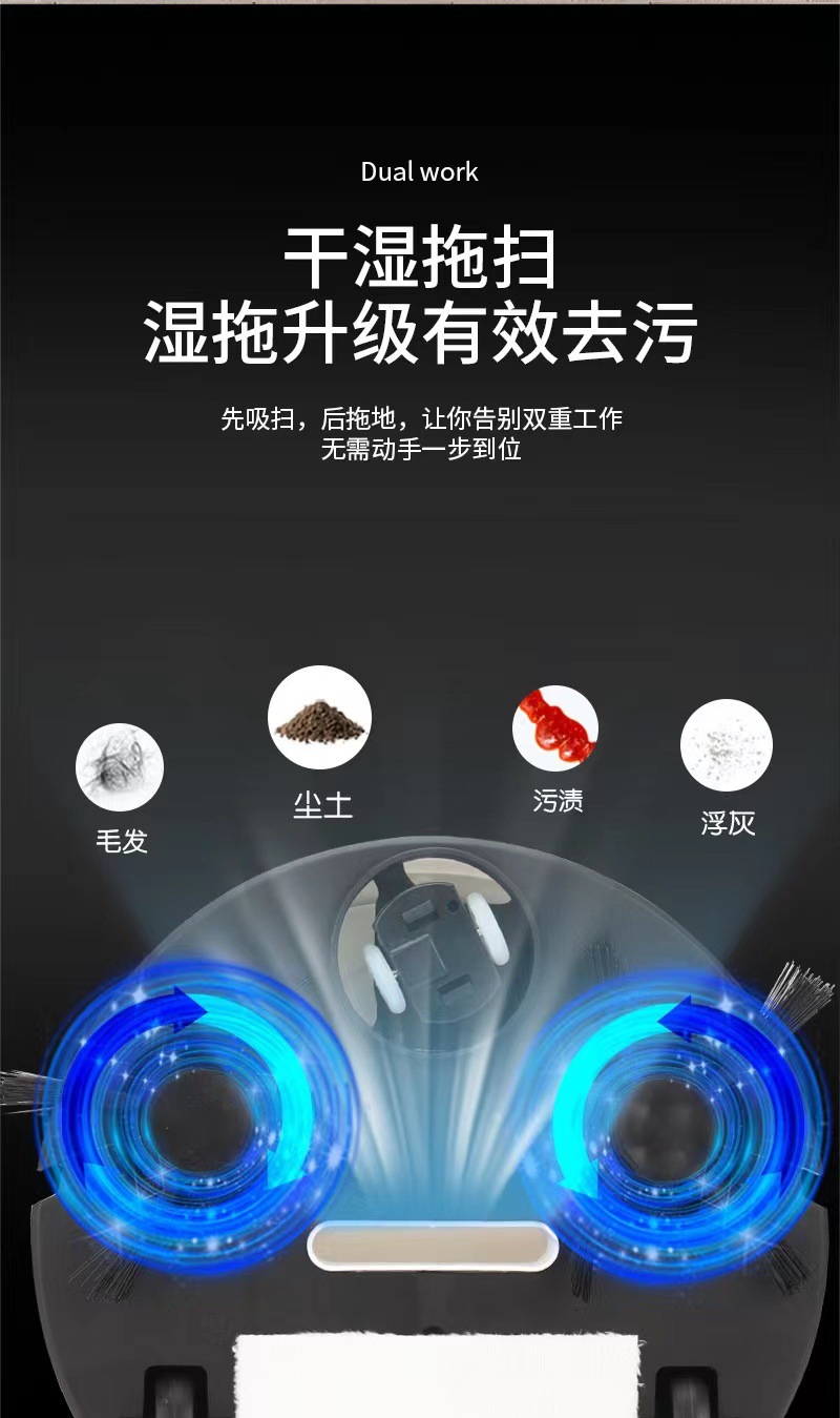 지능형 스위핑 로봇 3-IN-1 충전 청소 국경 독점