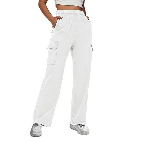 Fall/Winter Workwear Pants: Solid Color, High Waist, Slimming Design with Pockets, Straight-Leg, Wide-Leg, Loose-Fit Style for Women