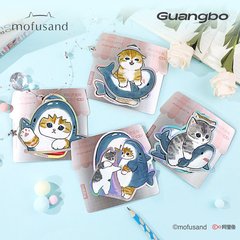 広博文房具正規版猫福桑迪サメ猫シリーズPVC箔押しシールDIYアニメ異形装飾ステッカー