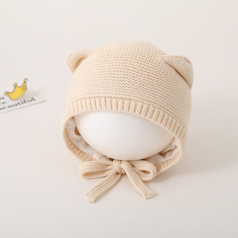 Protecciones para los oídos de los bebés y los niños, sombreros de lana para niños cálidos, sombreros de bebé para otoño e invierno, sombreros de punto para bebés lindos y súper lindos para hombres y mujeres