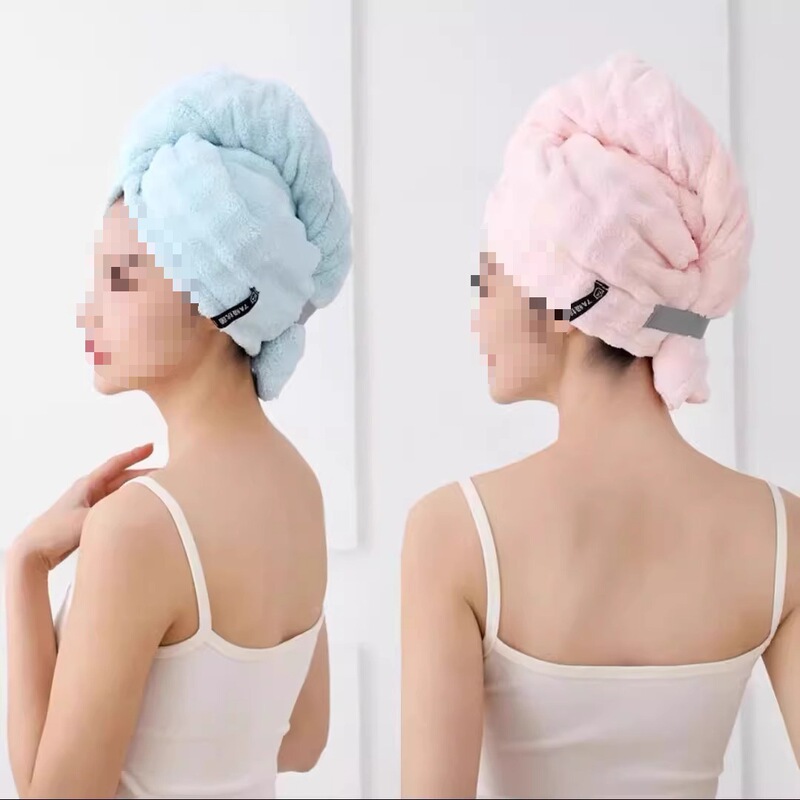 ドライヘアキャップ、吸水速乾、ワンピースシャンプー＆ヘアタオル、女性用大人用ノーブローヘアキャップ、増毛シャワーキャップ|undefined
