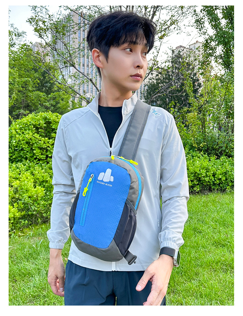 New waterproof shoulder crossbody men's and women's leisure sports chest bag, outdoor cycling bag_voghion.com