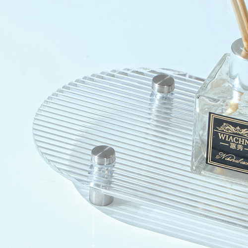 Detachable wood acrylic tray, photo ornaments, jewelry aromatherapy storage tray, model room entrance decoration fruit plate