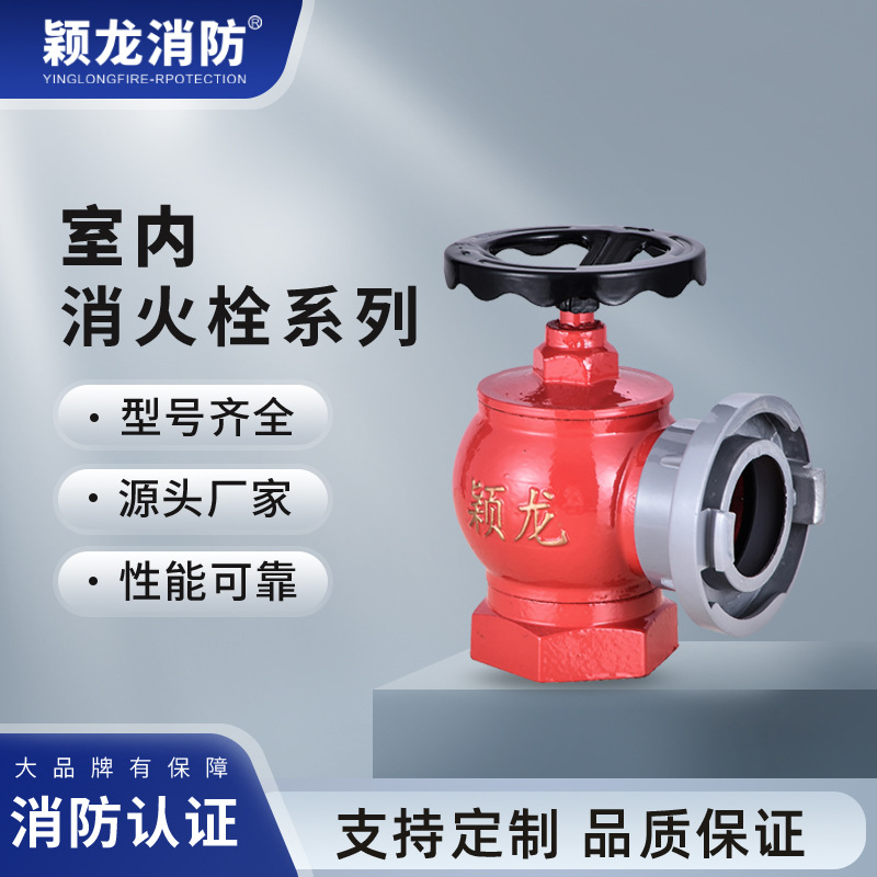颖龙消防国标带证SN65室内消火栓SNZW65旋转减压稳压型室内消防栓