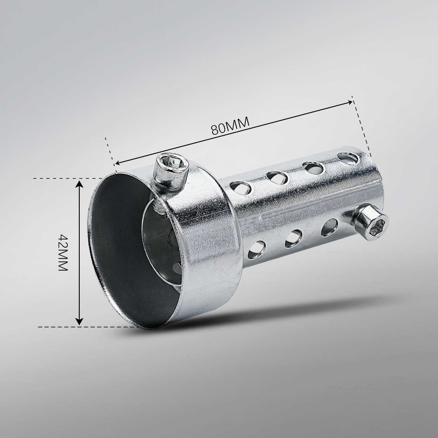 オートバイ改造部品排気管消音器の各種口径の長さ消音プラグ調整可能な減音ノズル圧力芯