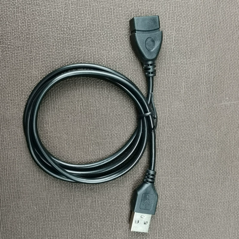 Удлинитель USB 2.0 «штекер—гнездо», чистая медь, 1,5 м / 1 м, чёрный или белый