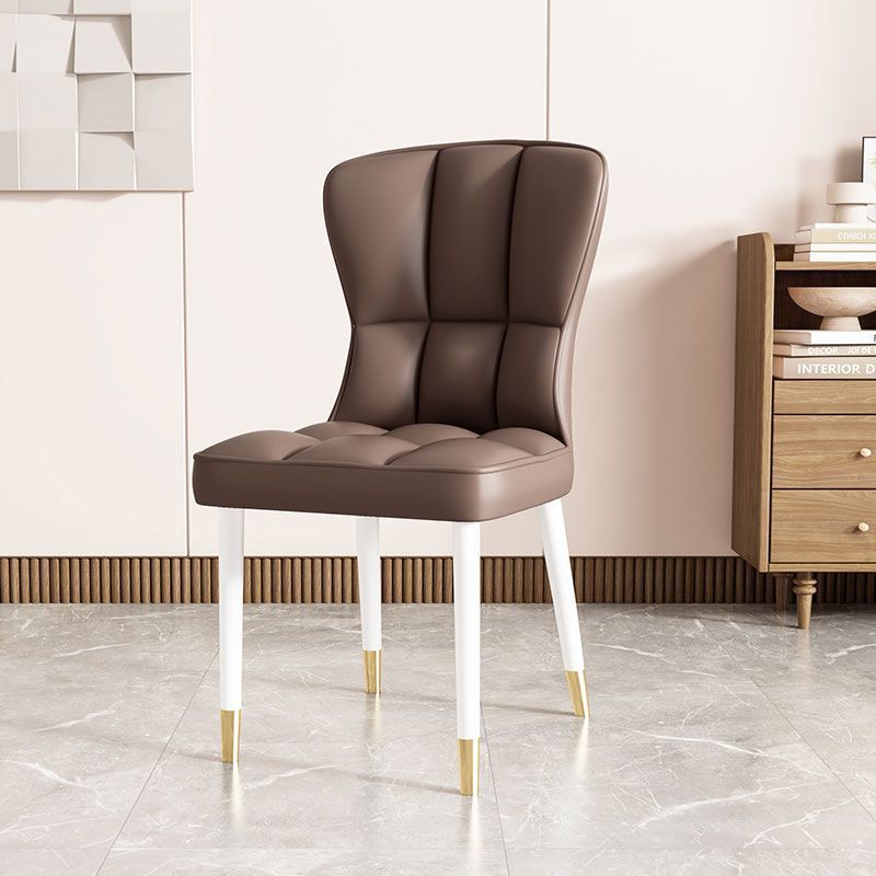 Asiento de restaurante nórdico simple respaldo superior silla de comedor de paquete flexible silla de negociación de hotel image 31