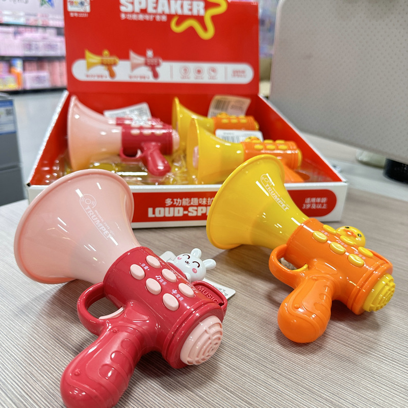 6つの可変音小型スピーカーアンプ、多機能録音、音楽、歌、男の子、女の子、子供用おもちゃ、公園の屋台|undefined