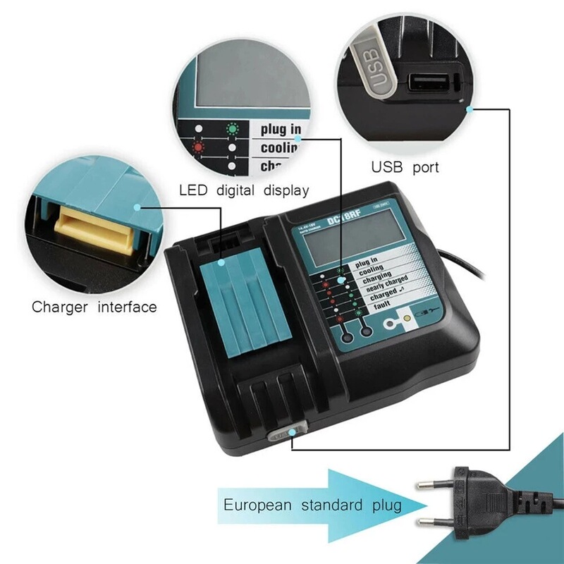 牧田bl 1860 bl1830無線電動工具電池18v6000mahリチウム電池に適合|undefined