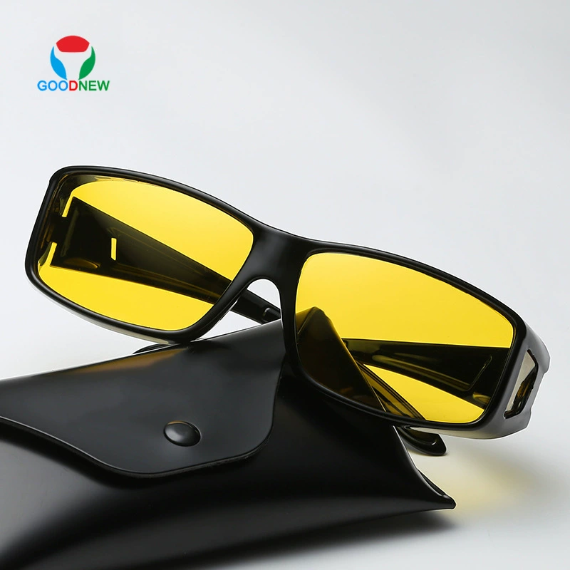 Древняя корова мужская квадратная рамка зеркала близорукость Поляризованный вождение ночью