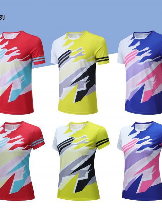 Nuevo tipo de chaqueta de bádminton de mesa de secado rápido chaqueta de bádminton transpirable hombre chaqueta deportiva de mangas cortas chaqueta de mesa de pluma puede imprimir logotipo