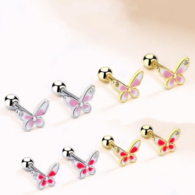 Labret stud lip piercing jewelry styling detail