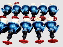 搪玻璃放料阀反应釜放料阀下展示放料阀适用2000L搪瓷釜规100/50