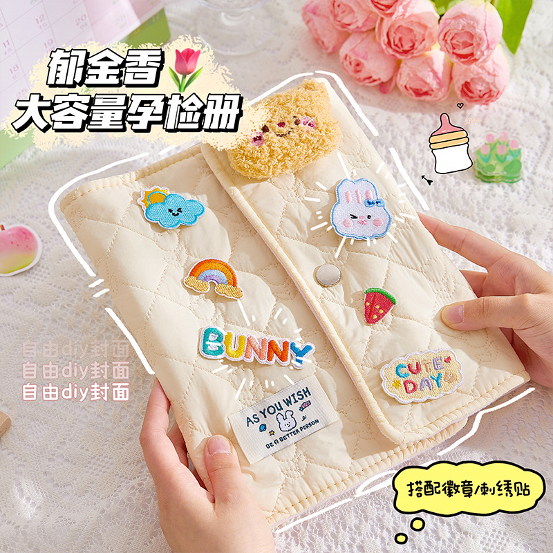 Tulip Libro de almacenamiento de chequeo de maternidad a4 Bolsa de almacenamiento de chequeo de embarazo carpeta de inserción Libro de almacenamiento de archivos de embarazo de varias páginas Portátil