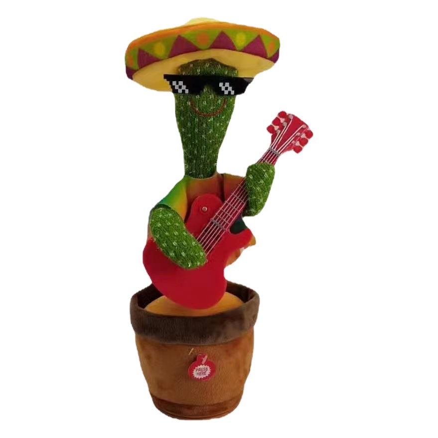 Tiktok mismo estilo de talla de arena en línea de la celebridad bailando cactus Amazon cantando lengua aprendizaje cumpleaños divertido juguete de peluche