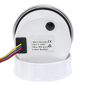85mm tachometer 12V24V universal model for truck modification, adjustable motorcycle engine tachometer