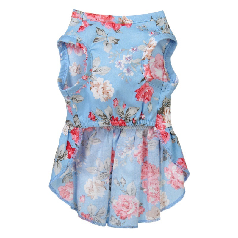 Nueva ropa para mascotas vestido de moda vestido de cinta vestido de princesa vestido de primavera y verano gato perro ropa