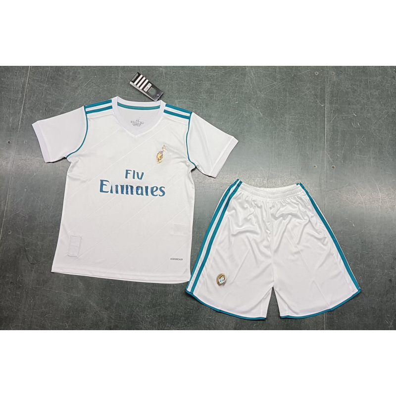 Trajes de fútbol retro transfronterizos trajes de ropa infantil Barça camiseta de manga corta Inter Brasil Argentina uniformes de juego AC