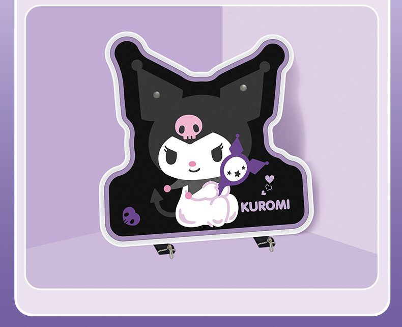 Sanrio Kuromi Car Anti-Kick Pad Rear Seat Safety Pad Anti-Wear Pad Seat Back Car Anti-Dirt Protective Pad