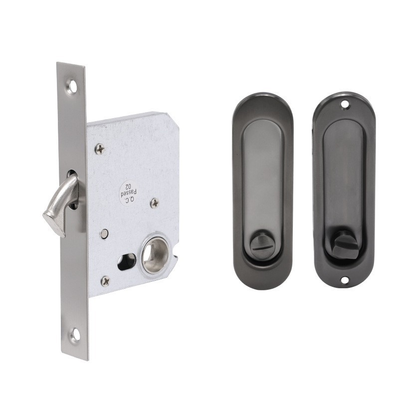 Personalizado 304 acero inoxidable puerta deslizante cerradura de puerta deslizante cerradura de puerta deslizante cerradura de gancho de mano cerradura de puerta deslizante cerradura de baño de cocina