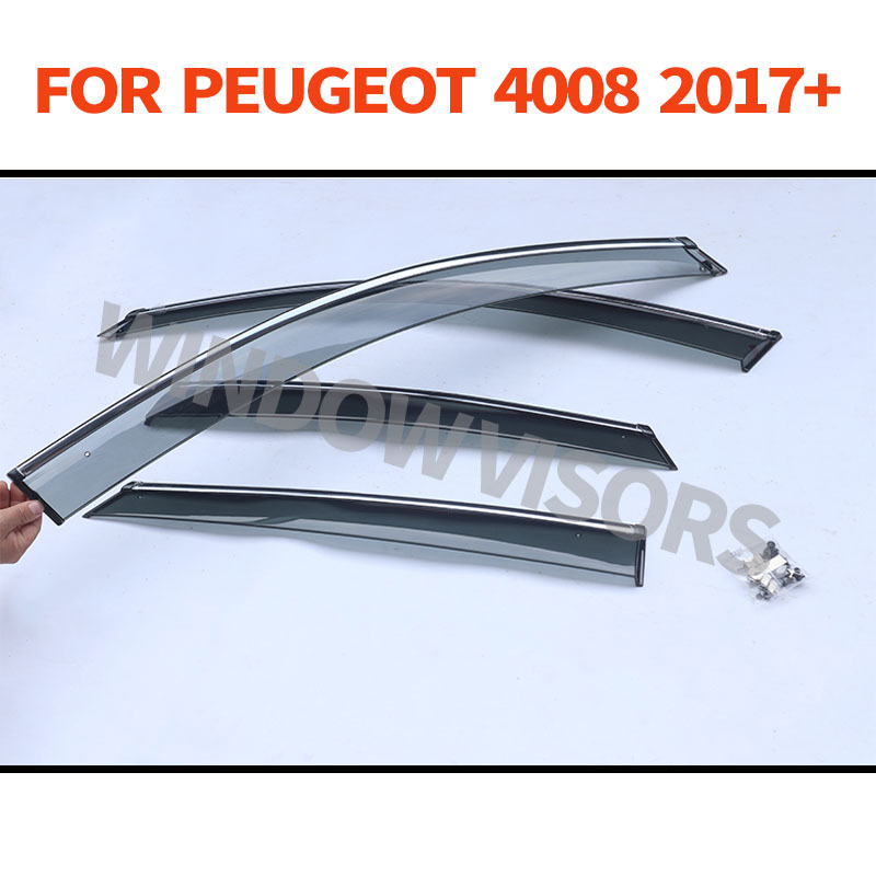 Suitable for 17-23 Peugeot 4008 Mk2 P84 Rain Visors Window Visor Cross-Border Wholesale