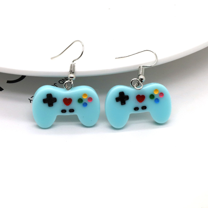 Ornament Cute Candy Color Resin Game Machine Earrings Fashion display picture 3