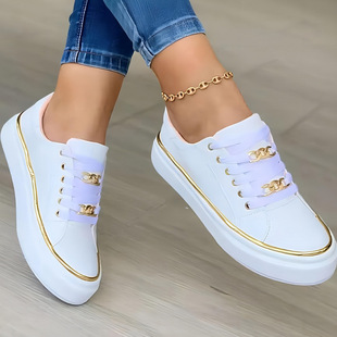 L 27306 Metallic Flat Casual Shoes �����Lƽ�׆�Ь�W�����б�