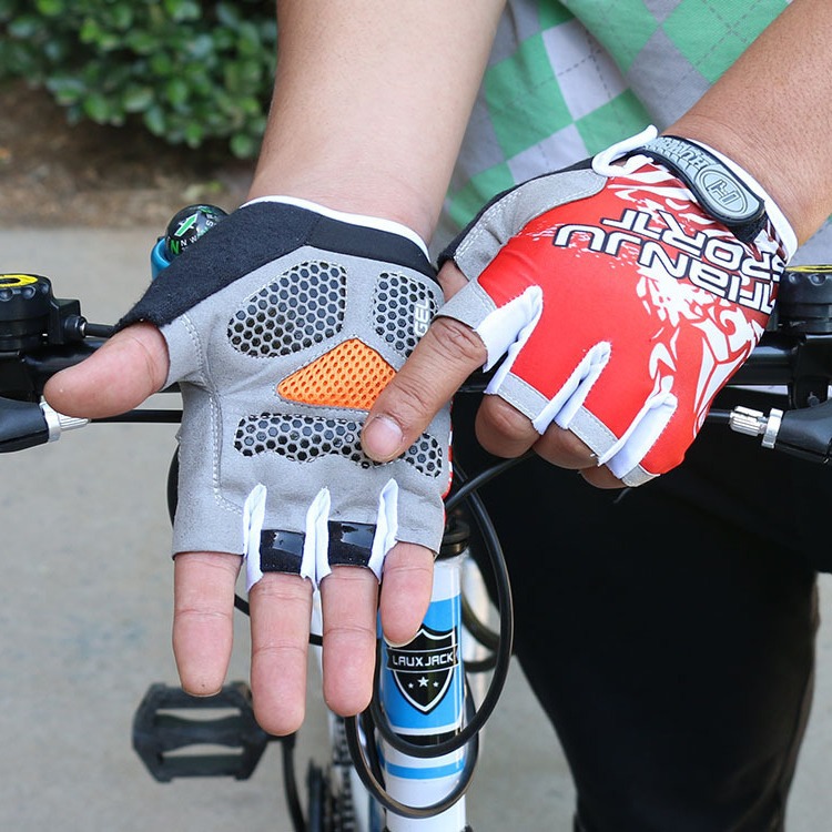 Al Aire Libre ciclismo mano nuevos hombres y mujeres medio dedo guantes ejercicio deportes Palma protección montañismo fino sol-prueba fitness guantes