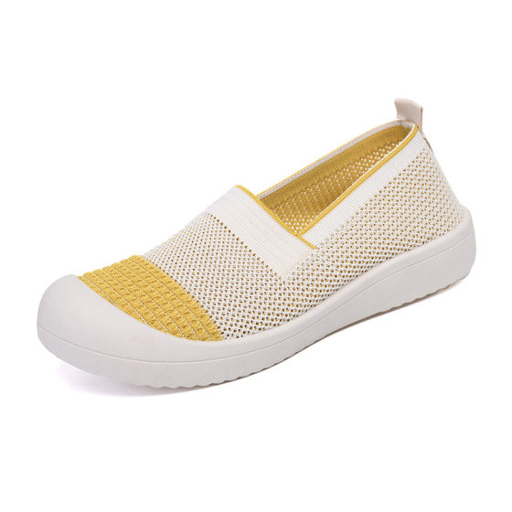 2025 New Breathable All-match Comfortable Women's Mesh Shoes Slip-on Soft-soled Casual Walking Shoes Niche Old Beijing Cloth Shoes