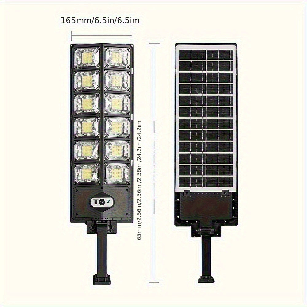Коммерческий LED уличный свет на солнечной батарее с автоматическим включением на закате и рассвете