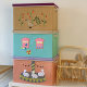 Children's washable non-odor American cartoon storage box with lid clothes dormitory storage box car storage box large
