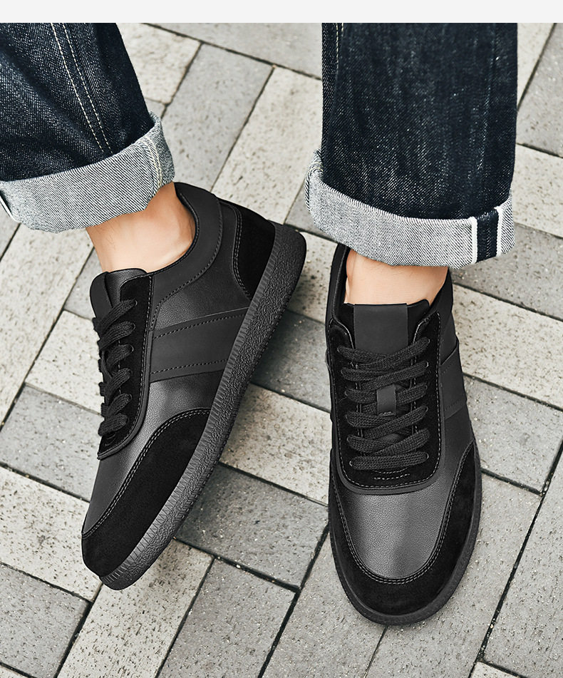 Giày sneaker nam cổ thấp đế bằng thoáng khí kiểu mới — 9157 màu đen, 9157 trắng xanh lá chi tiết 21