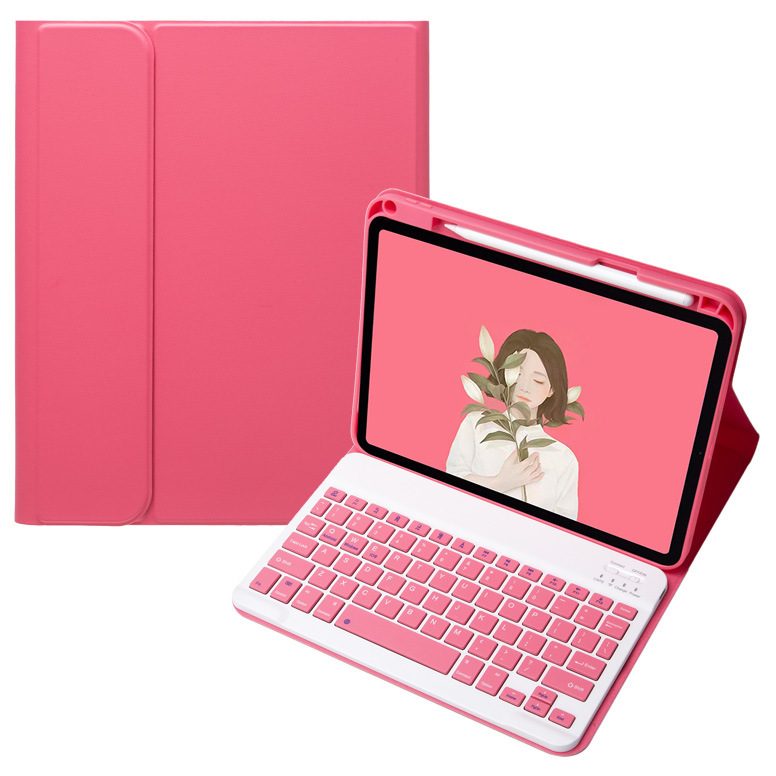 Suitable for iPad 10Th Air10.9 Bluetooth Keyboard Protective Case Ipad11 (A16) 10.2 Pen Slot Leather Case Suitable for iPad 10Th Air10.9 Bluetooth Keyboard Protective Case Ipad11 (A16) 10.2 Pen Slot Leather Case