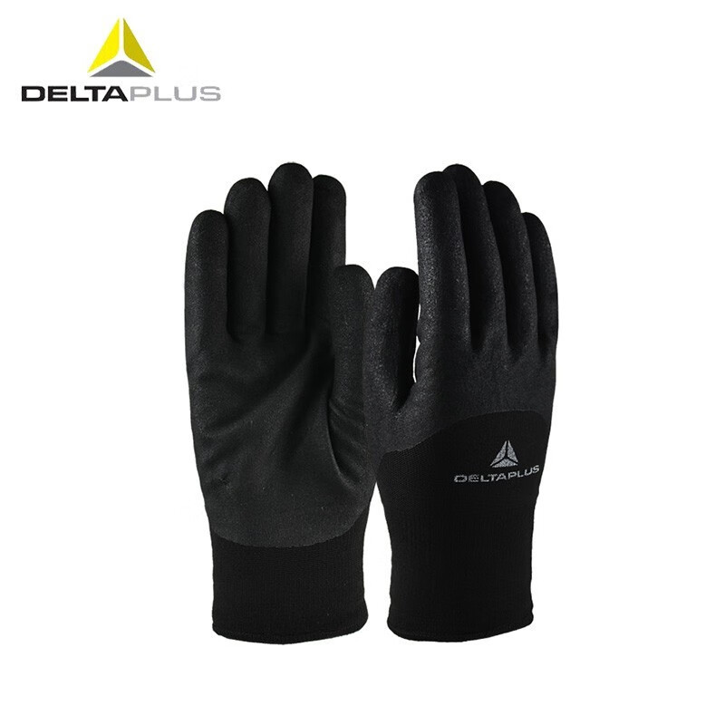 Delta 201750 guantes calientes de acrílico recubiertos de nitrilo gruesos resistentes al desgaste a prueba de agua a prueba de aceite a prueba de resbalaje a prueba de frío